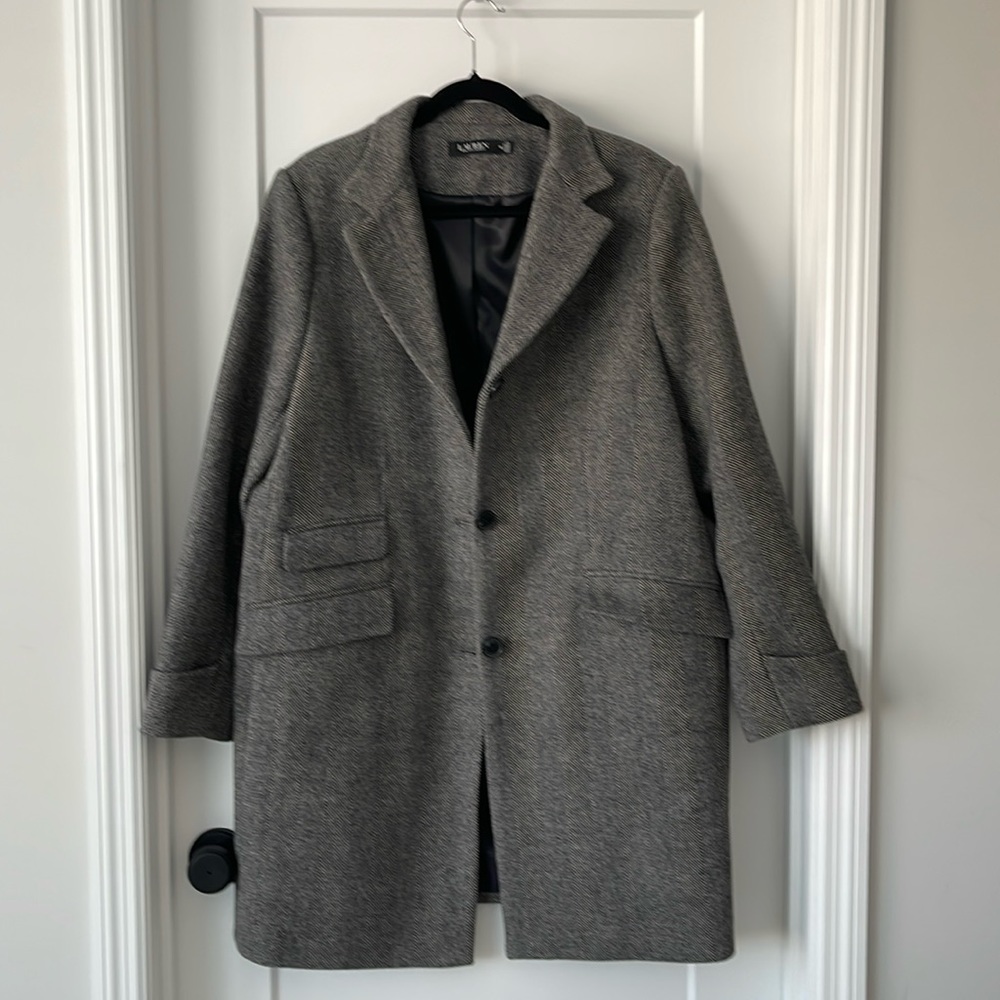 Ralph Lauren Wool Herringbone Coat